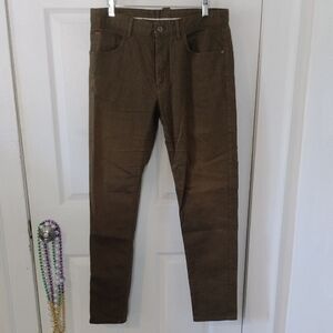 Zara Men's Slim Straight Jeans - Brown